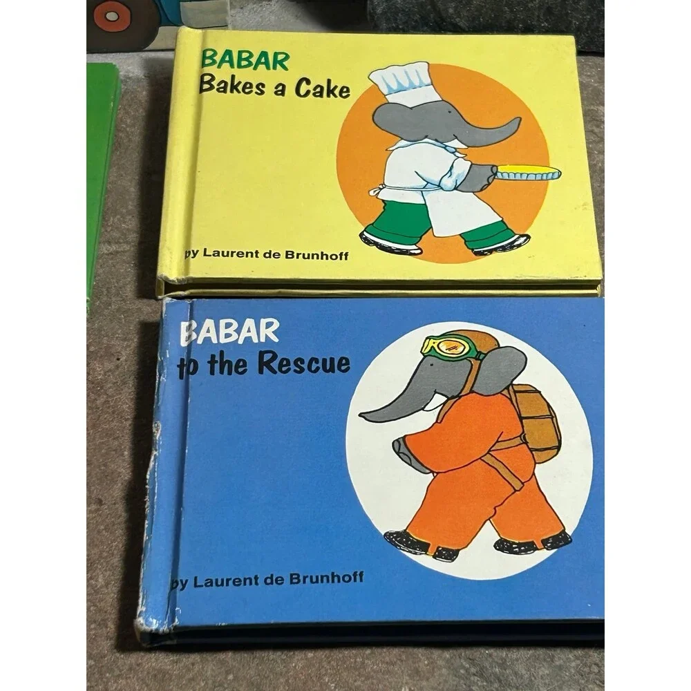 Laurent De Brunhoff Babar's Bookmobile Vintage 1st Edition Box Set (1974)